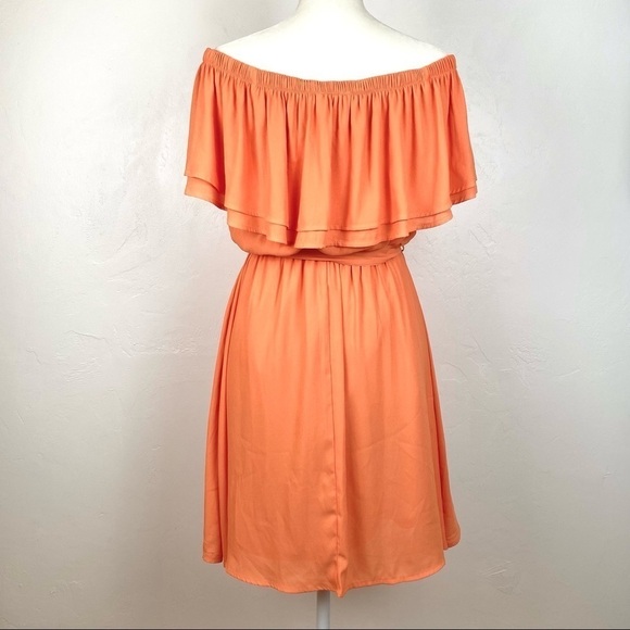 Lush Off Shoulder Chiffon Sleeveless Dress - Picture 6 of 9